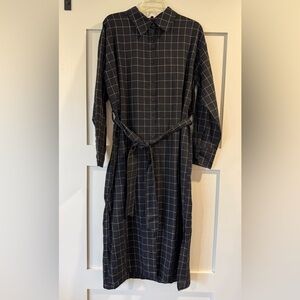 Black Windowpane Women's Dress